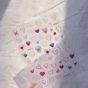 [셀러에이드]컬러 하트 네일 아트 스티커