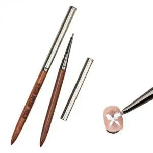 [셀러에이드]네일 꽃잎 잎사귀 세밀화 전용 앵글 브러시 캡 포함