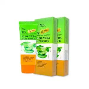 [1+1]이켈 수딩앤모이스쳐 알로에베라 선블럭(70ml) 선크림 자외선차단제 선블록 썬밤 SPF50+ PA+++