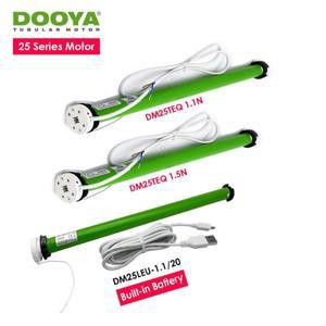 Dooy DM25TEQ 1.1N/1.5N,DM25LEU 1.1N, 내장 배터리 포함, 롤링, 로마 커튼, 썬 블라인드, 38 튜브, rf433