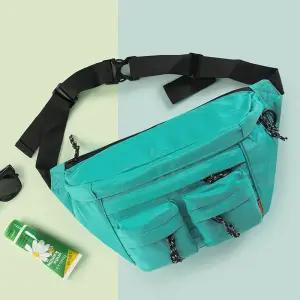 멀티포켓 데일리 캐주얼 바디 크로스백 힙색 보조가방여행용 여권 허리 히프 옆으로매는 체스트 슬링