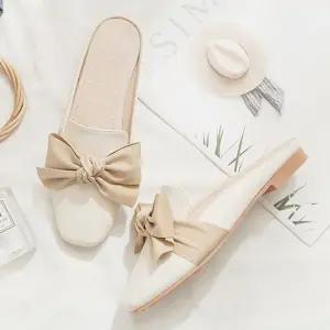 여자 리본 블로퍼 뮬 캐주얼 패션 슬리퍼 데일리 여성블로퍼 뮬블로퍼 여성뮬 뮬신발