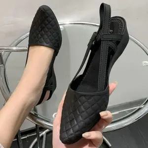 여성단화 웨지힐 슈즈 체크무늬신발 캐주얼구두 캐주얼구두 페니로퍼 여성단화구두