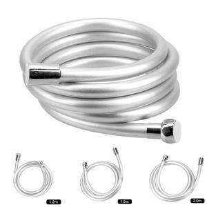 2m/1.5m/1.2m 슈퍼 소프트 실리콘 샤워 호스 안티 트위스트 건 메탈 욕실 파이프 긴 물 고품질 PVC