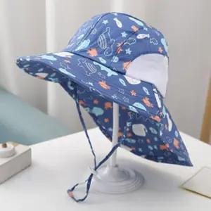 플랩캡 어린이 썬캡 (블루바다)아동모자 플랩 핀캡