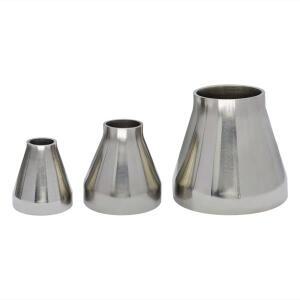 YQBS 용접 동심 감속기, 위생 304, 스테인레스 스틸 파이프 커넥터 피팅