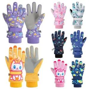 [하프클럽/알티피아]네온믹스 컬러풀 방한용 아동 패딩 스키장갑 205519