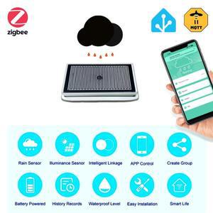 Zigbee 3.0 빗방울 센서 조도 감지기 강우량 누수 실시간 모니터 홈 어시스턴트 2MQTT