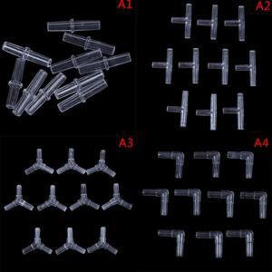 10 개/몫 I L T Y 유형 호스 동등한 티 투명 아크릴 물 파이프 커넥터 수족관 액세서리