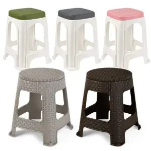 국산 튼튼한 편의점 행사 테라스 의자 스툴 4P야외용 베란다 캠핑 파라솔 테이블 보조 간이 낮은 플라스틱