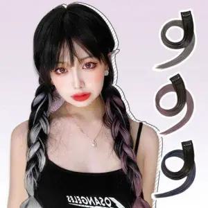 붙임머리 부분가발 컬러피스 투톤 브릿지 컬러 브 헤