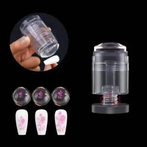 네일 이미지 회전 조절 실리콘 스탬프 도구