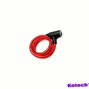 자전거 일반 와이어 열쇠 1개 색상 랜덤자물쇠 디자인 잠금장치 보안용 고리 키자물쇠