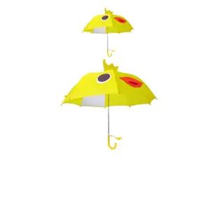 아이들이 좋아하는 귀여운 병아리 입체 우산 X 2개입초등학생 저학년 안전 투명창 여아 어린이단체선물 등