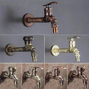 골동품 유럽 스타일 벽걸이 형 세탁기 수도꼭지 단일 냉수 밸브 탭  풀 액세서리