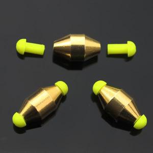 낚시용 5개 액세서리 구리 무게 다운 싱커 물 청동 재료 플로트 밸런서 골드 컬러