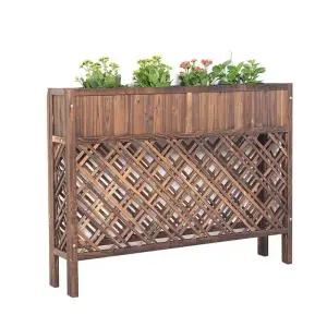 화분 펜스 파티션 식물 테라스 가림막 발코니 조경 방부목 카페 텃밭 철제 가벽 야외