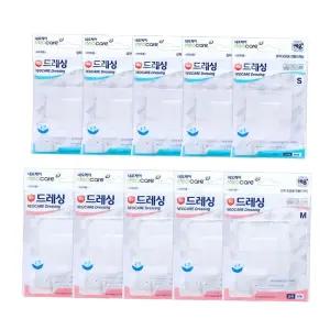 네오케어 반창고 5개세트 멸균 드레싱 국산밴드 (S/M/L) x