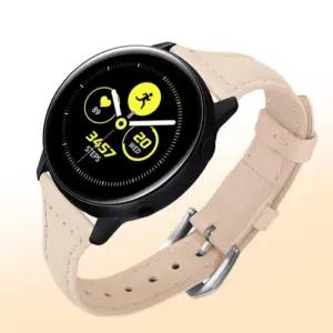 가죽 스트랩 밴드 워치 여자 슬림 데일리 20mm 20MM