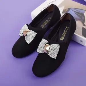 세무 리본 플랫슈즈 푹신한 여성단화 정장구두 펌프스 여성단화 여자단화 여성단화구두