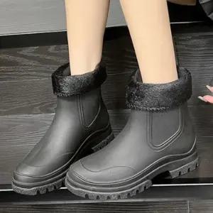 기모안감 레인부츠 내피탈부착 겨울장화 반부츠 롱부츠 스웨이드롱부츠 삭스부츠