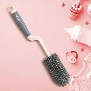 [하프클럽/알티피아]납작모 실리콘젖병솔 텀블러세척솔 병닦는솔 물병솔