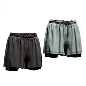 이중 레깅스 남성 수영 반바지 헬스 운동 자전거 쿨 여름