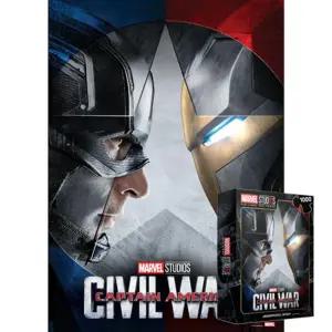 학산문화사 1000피스 마블 10주년 캡틴 아메리카종이직소퍼즐 장식 취미용 키덜트 액자용 에니메이션 애니