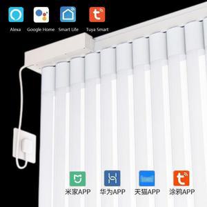 TUY 스마트 자동 전동 드림 버티컬 블라인드, 구글 홈, 알렉사, 얀덱스