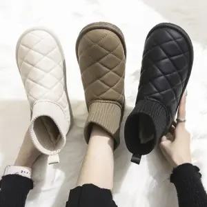 여성 겨울 패딩 니트삭스 부츠 패딩방한화 니삭스부츠 패딩부츠 삭스부츠 여성부츠