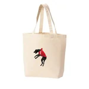 에코백 토트백 강아지 빨간옷 로트와일러 프린트에코백