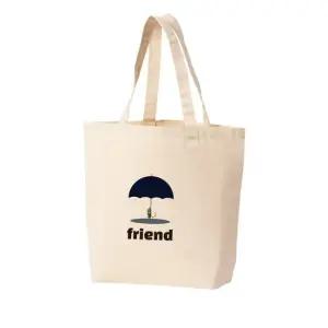 에코백 토트백 친구 우산 도움 고난 위로 프린트에코백