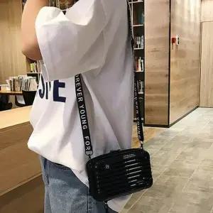 작은 캐리어 디자인 미니 크로스백 손목가방 미니가방 미니크로스백 휴대폰가방