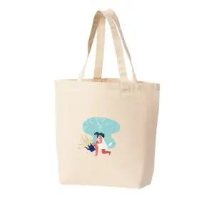 에코백 토트백 식물 봄 노란꽃 식목일 프린트에코백