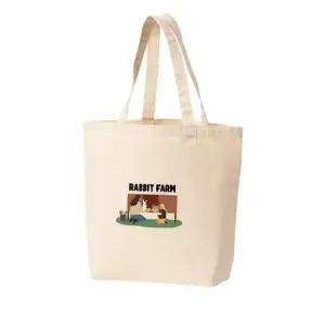 에코백 토트백 토끼농장 래빗 당근 엄마딸 프린트에코백