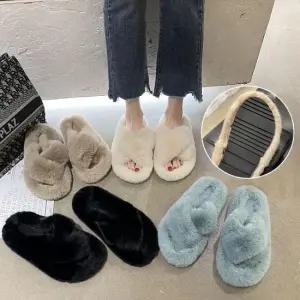 밍크 퍼 실내화 2cm 통굽 키높이효과 논슬립 슬리퍼 사무실 산후조리원 거실화