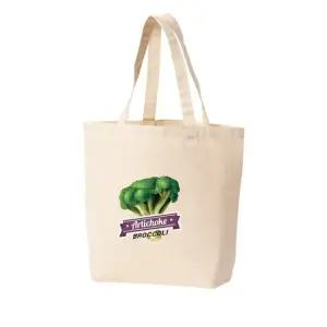 에코백 토트백 녹색식물 브로콜리 아티초크 프린트에코백