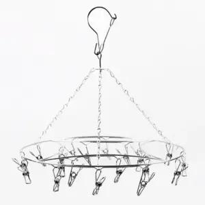 스텐 양말건조대 집게 빨래 회전식 스테인리스 속옷 걸이 모빌 미니