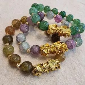 [하프클럽/]금전 염주 팔찌 성공 행운 재물운 향상