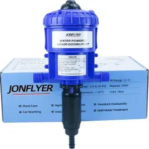 JONFLYER GEN ii 0.2-4.5 비료 주입기 자동 화학 액체 투여 펌프 13.21GPM POM 하우징 드립 관개 정원 온실