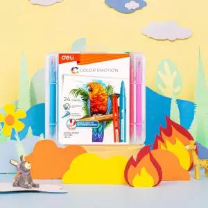 트윈 펠트펜 24색문구볼 젤펜 중성 부드러운 잘써지는 선물용 학용품 디자인 필기 문구용 학생