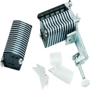 프린지 브레이딩 스트립 벨트 및 레이스용 BESTNUL 가죽 테이블 탑 커터 날 5개 포함