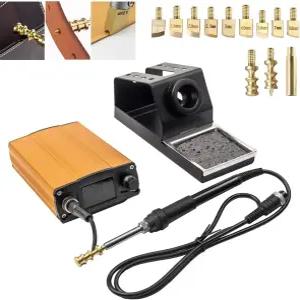 BAUSATZ 전기 가죽 히트 엣지 크리저 씰링 스탬핑 히터 AC 110-230V 내부 가열식 다림질 기계