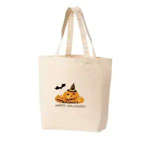 에코백 토트백 십자가 박쥐 할로윈 호박 프린트에코백