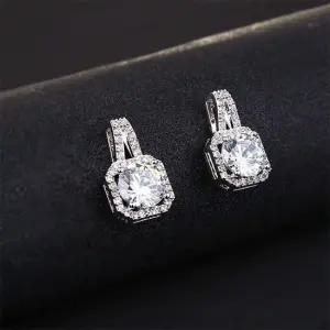 모던한 여성 지르콘 귀걸이 웨딩 정장 귀걸이 큐빅귀걸이 예쁜귀걸이 여성귀걸이