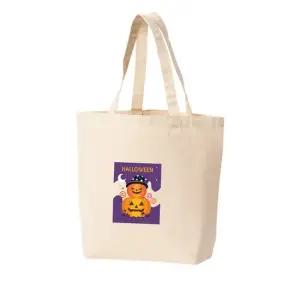 에코백 토트백 할로윈 호박눈사람 유령 프린트에코백