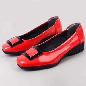 레드 사각포인트 여성단화 플랫슈즈 펌프스 여성구두 여성단화 여자단화 여성단화구두