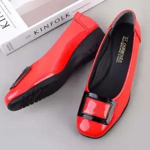 사각 레드포인트 여성단화 펌프스 여성구두 플랫슈즈 여성단화 여자단화 여성단화구두