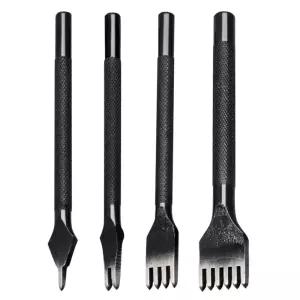 거울 광택 화이트 스틸 3mm 1/2/4/6 발톱 DIY 다이아몬드 레이스 스티칭 끌 세트 가죽 공예 키트 내부 치아