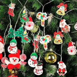 LED크리스마스가랜드(캐릭터)3M20구 조명장식 인테리어 장식용 가랜드 파티벽 장식가 조명가 LED가 배너